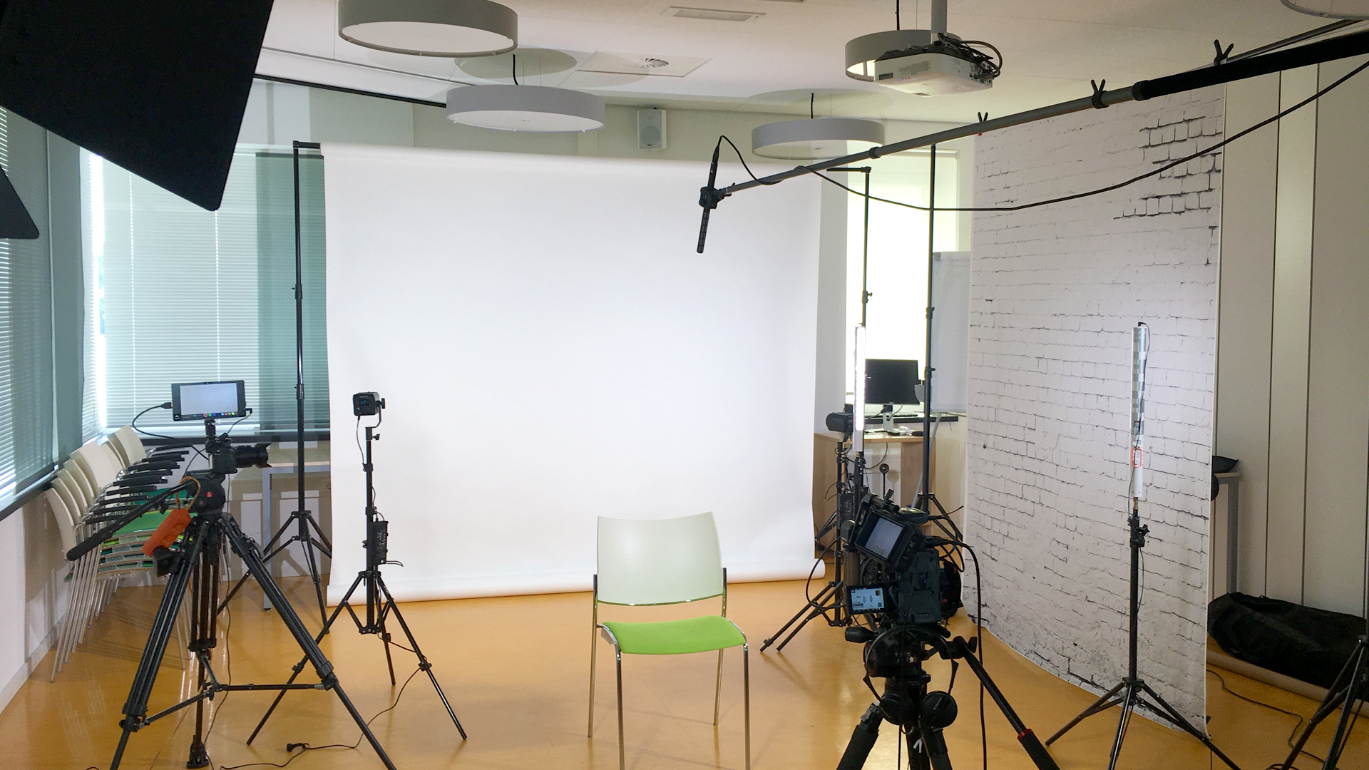 Webinar studio op kantoorlocatie