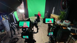 Studio opname met groenscreen voor tutorial video